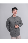Doha Black Charcoal Long Sleeve Comfort fit Shirt